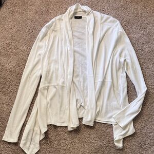 Talbots Cream Draped Cardigan